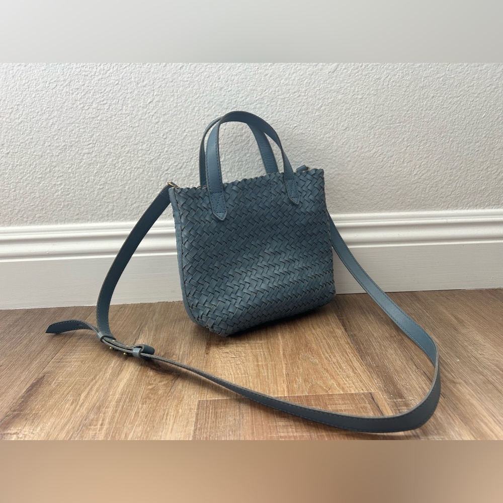 Madewell Small Transport Crossbody Purse: Woven Leather Edition - new